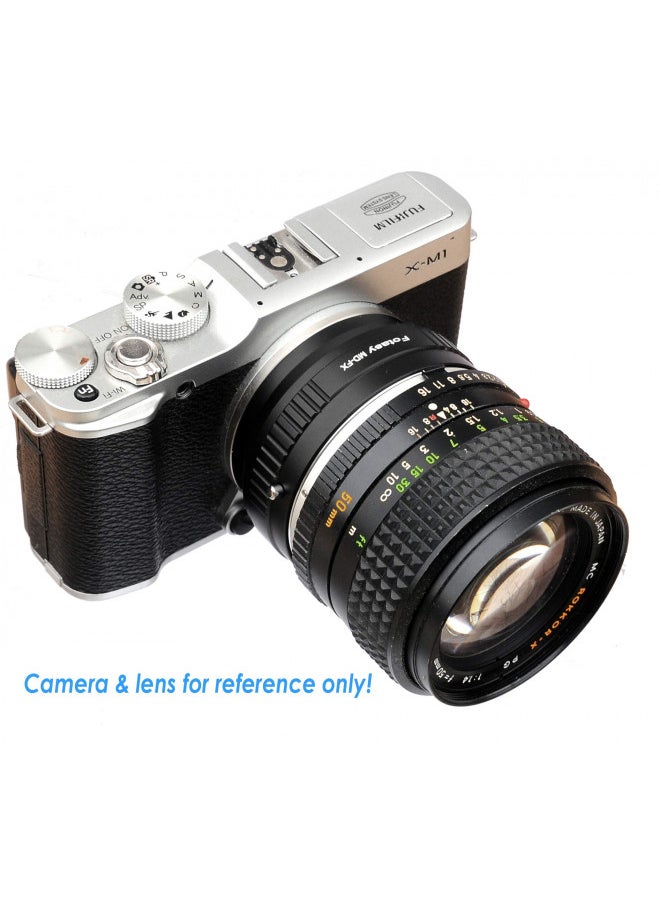 Fotasy Minolta MD Lens to Fuji X Adapter, Minolta MD Rokkor Mount to Fujifilm X Mount Adapter, Compatible with Fujifilm X-Mount Cameras X-Pro2 X-E2 X-E3 X-A5 X-M1 X-T1 X-T2 XT3 X-T10 X-T20 X-T30 X-H1