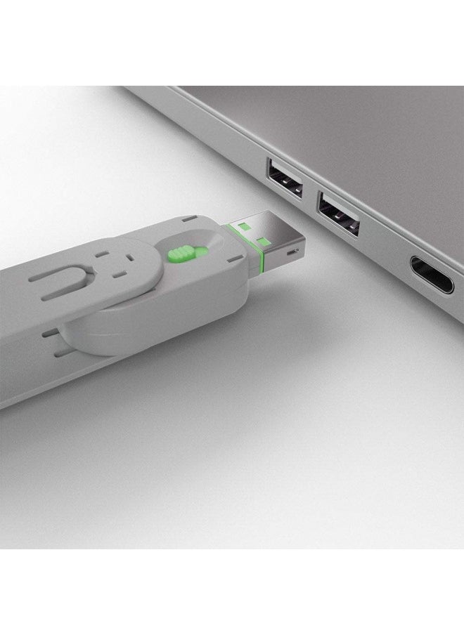Lindy USB Port Blocker - Pack of 4, Green (40451)
