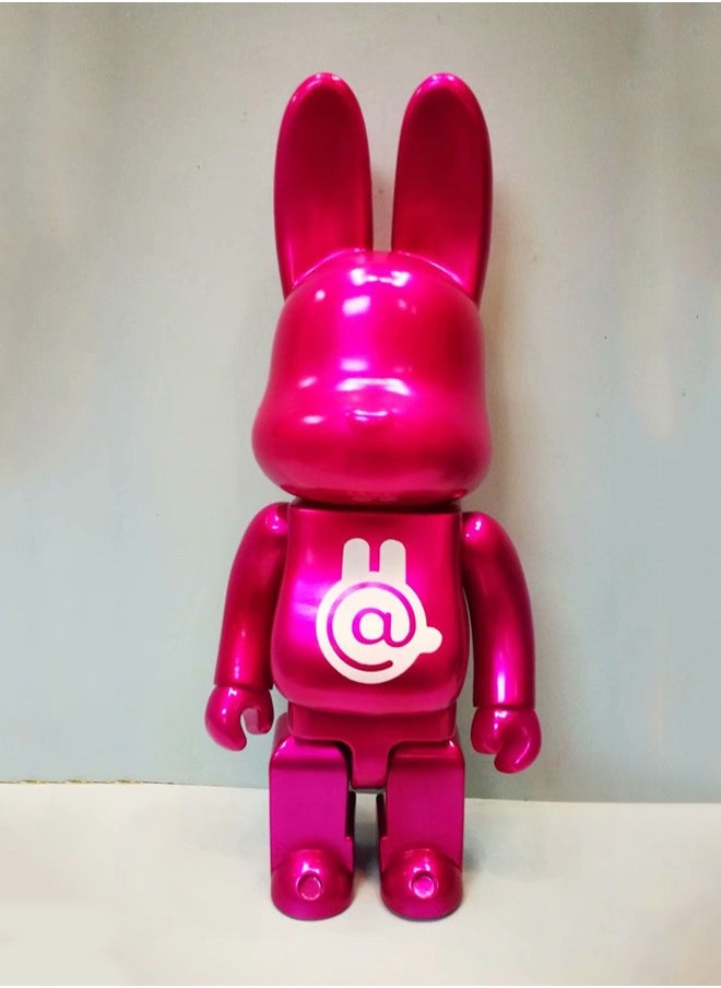 Bearbrick (electroplated red rabbit) statue, trendy culture, dolls, ornaments