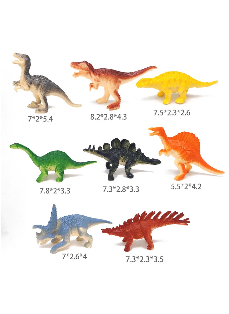 1 x 5 pcs Mini Dinosaur Farm Animal Insect Models PVC 8 Dinosaurs [Bags]]