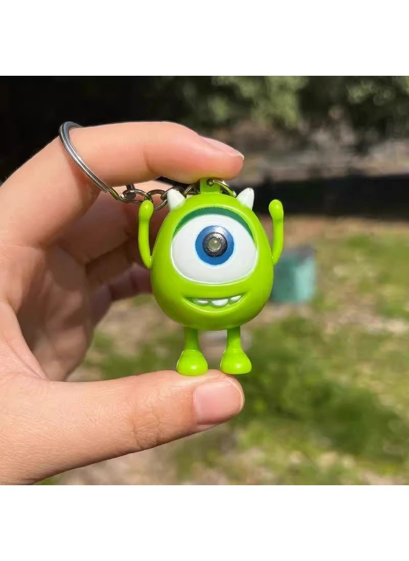 Cute Cinnamon Dog Toy with Light  Sound for Valentines Hoodless big-eyed boy (press it will glow and make sounds)