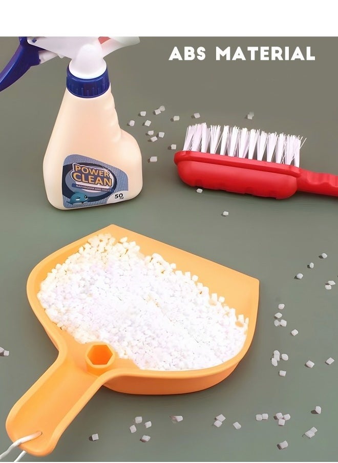 8 PCS Household Tools Cleaning Toys Play Set Pretend Play Set Educational Durable Housekeeping Broom, Dustpan, Mops, Pretend Household Gift for Toddlers Boys Girls
