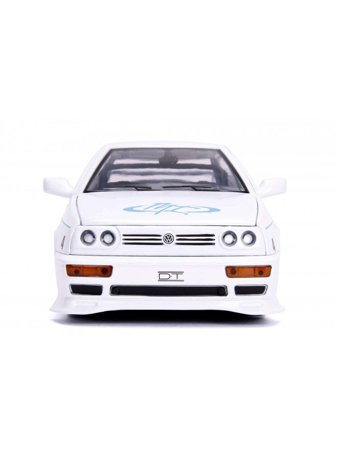 Jada Toys Fast & Furious 1:24 Jesse's Volkswagen Jetta Die-cast Car, Toys for Kids and Adults, White (99591W)