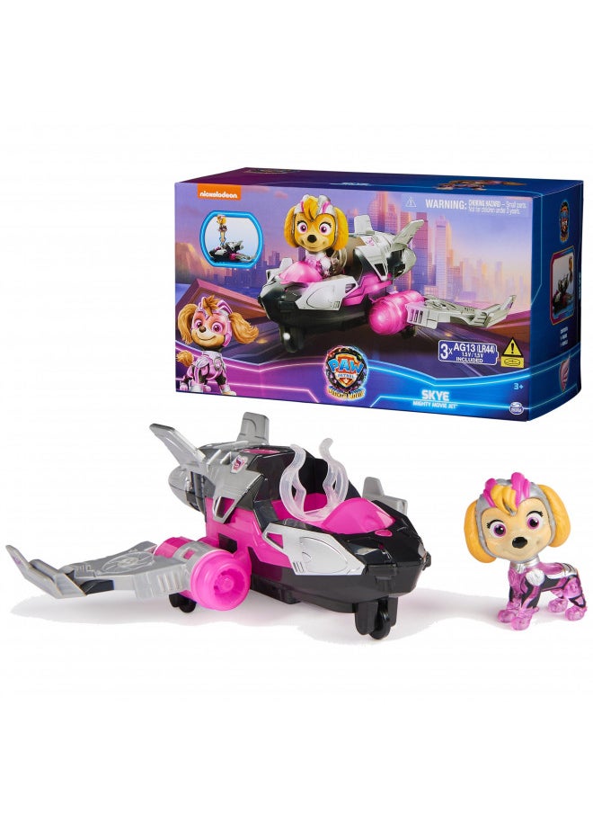 Paw Patrol: The Mighty Movie, Airplane Toy with Skye Mighty Pups Action Figure, Lights and Sounds, Kids Toys for Boys & Girls 3+