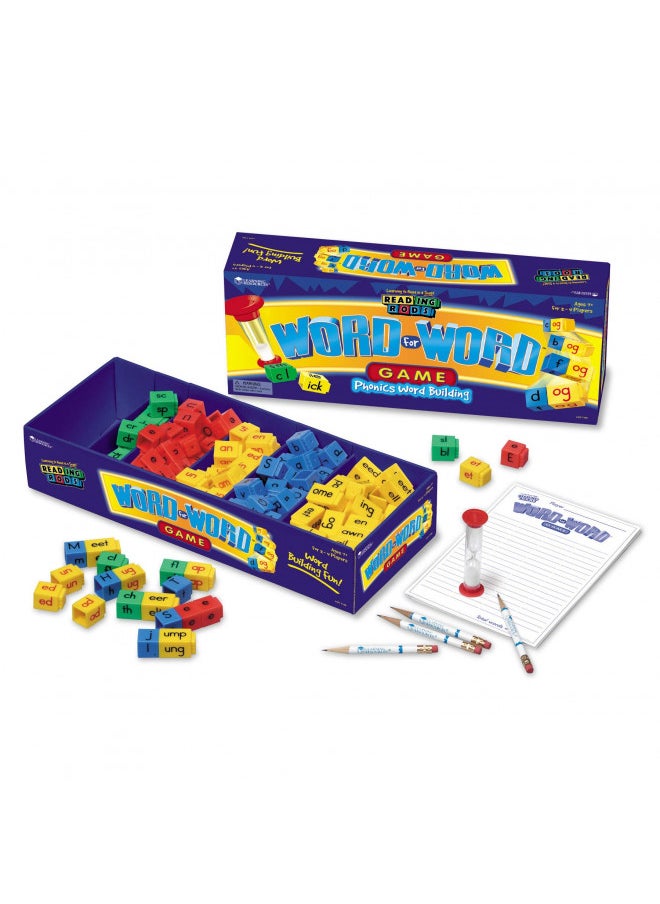 Learning Resources Word for Word Phonics Game - 2-4 Player, Ages 7+ Word Building Game for Kids, Board Games for Kids, Develops Vocabulary Skills