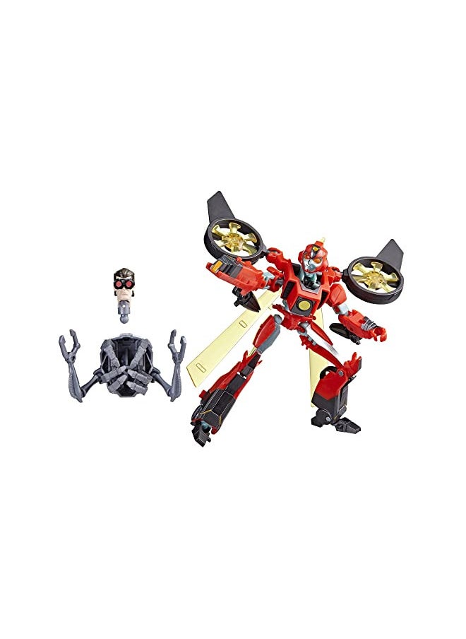 Transformers Toys EarthSpark Deluxe Class Terran Twitch Action Figure, 5-Inch, Robot Toys for Kids Ages 6 and Up