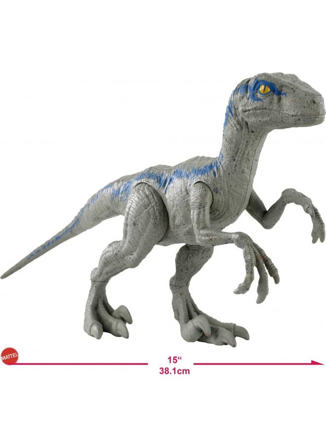 Mattel Jurassic World Toys Large Basic Velociraptor Blue