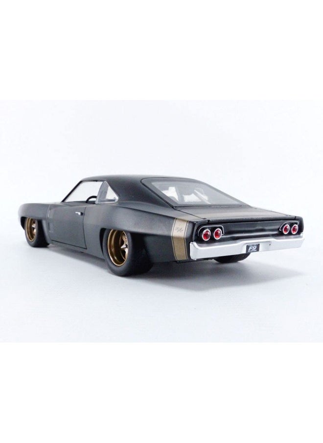 Jada Toys FF9 68 Dodge Charge 1/24 Vehicle 4PC, Black