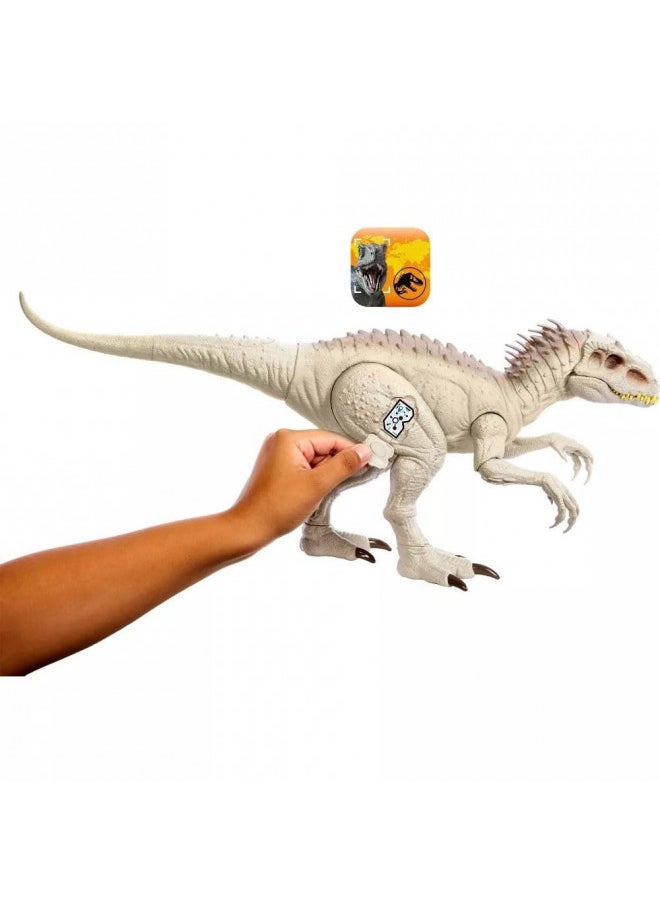 Jurassic World Indominus Rex Dinosaur Toy with Lights, Sounds, Chomp and Side to Side Neck Motion, Camouflage N Battle I-Rex, Digital Play