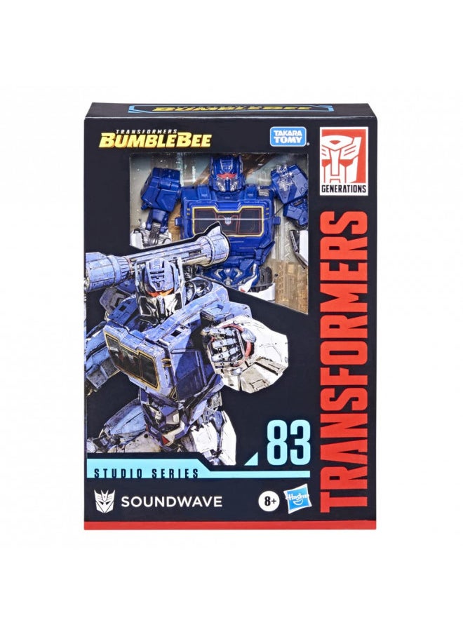 Transformers Toys Studio Series 83 Voyager Class Bumblebee Soundwave Action Figure - Ages 8 and Up, 6.5-inch