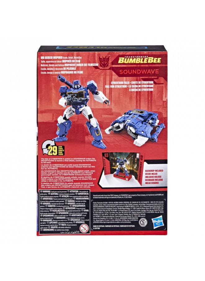 Transformers Toys Studio Series 83 Voyager Class Bumblebee Soundwave Action Figure - Ages 8 and Up, 6.5-inch