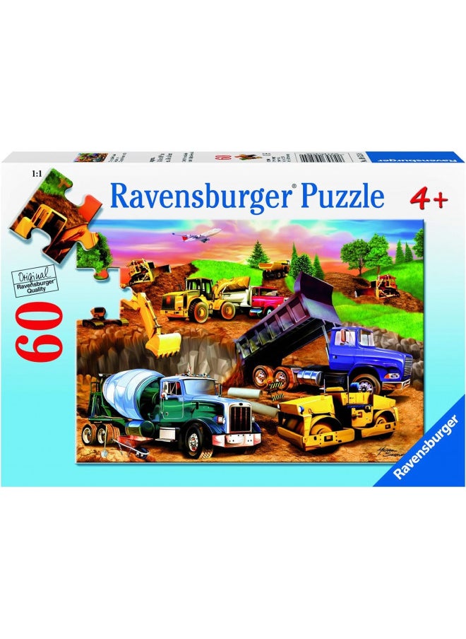 Ravensburger Construction Crowd - 60 Piece Jigsaw Puzzle for Kids Every Piece is Unique, Pieces Fit Together Perfectly