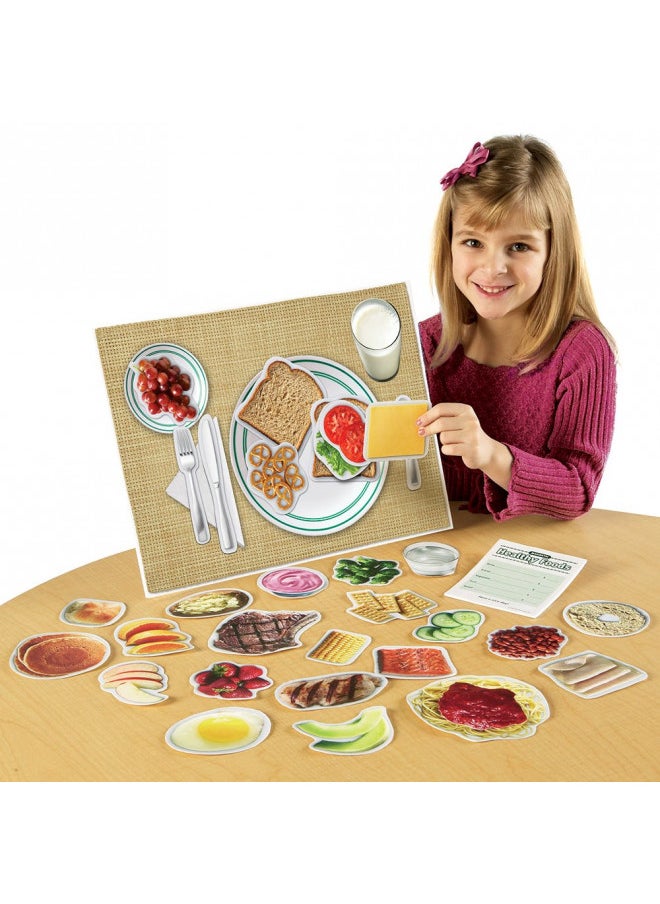 Learning Resources Magnetic Healthy Foods, Magnetic Food, 34 Pieces, Ages 3+