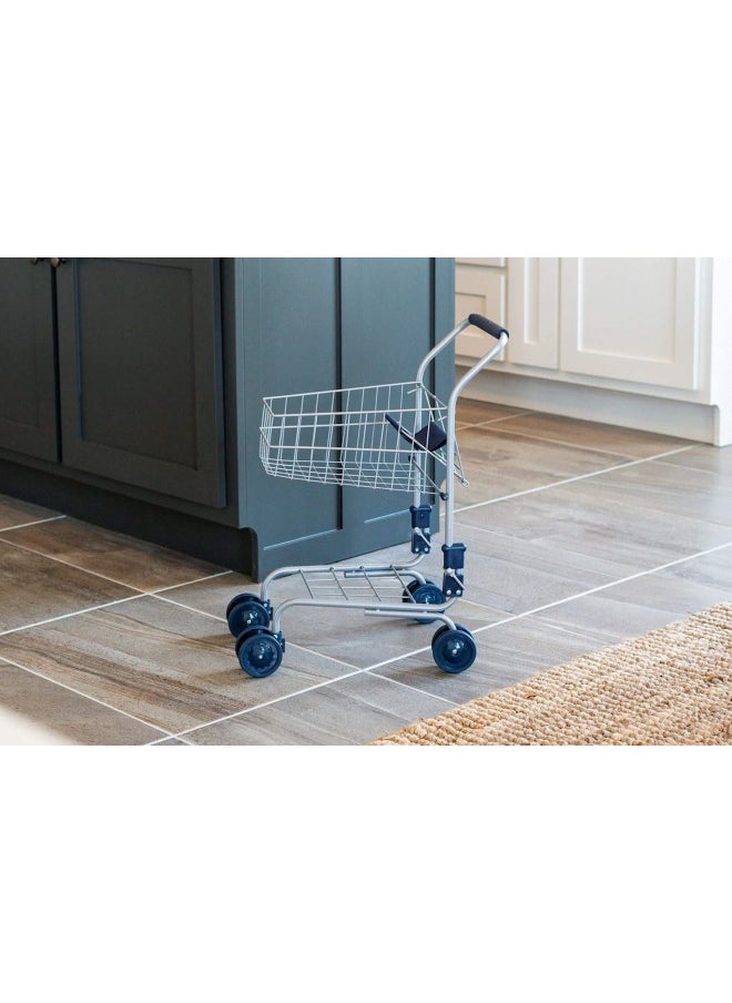 Toysmith, Miniature Grocery Shopping Cart, For Boys & Girls 3+ , Blue