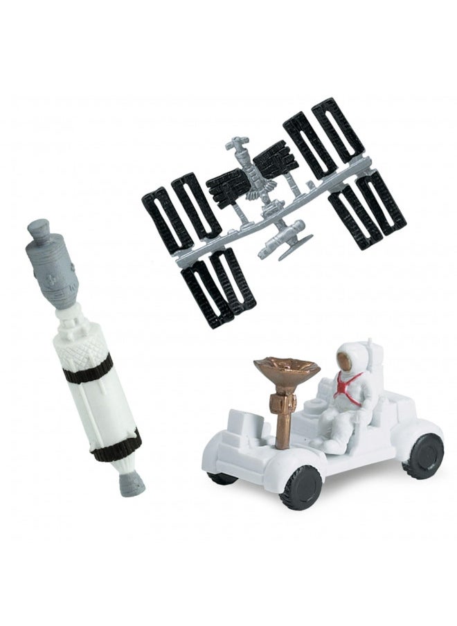 Safari Ltd Space TOOB With 10 Out Of-This-World Toy Figurines, Including 2 Astronauts, 1 Space Chimp, 6 Space Craft, And More! For Ages 3 And Up