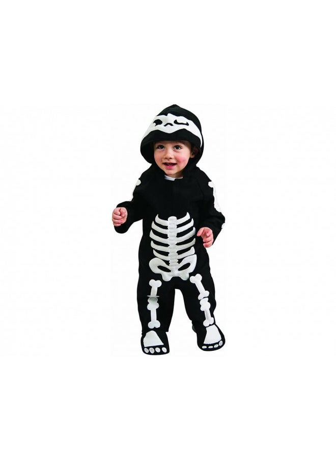 Rubie's unisex child Skeleton Romper Infant and Toddler Costumes, Black, Toddler US