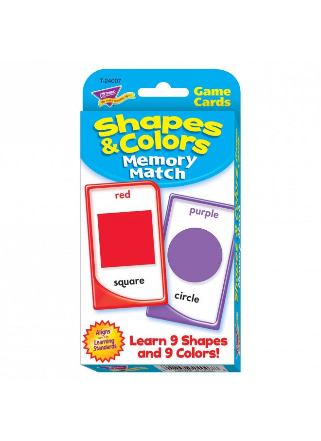 Colors and Shapes Memory Match