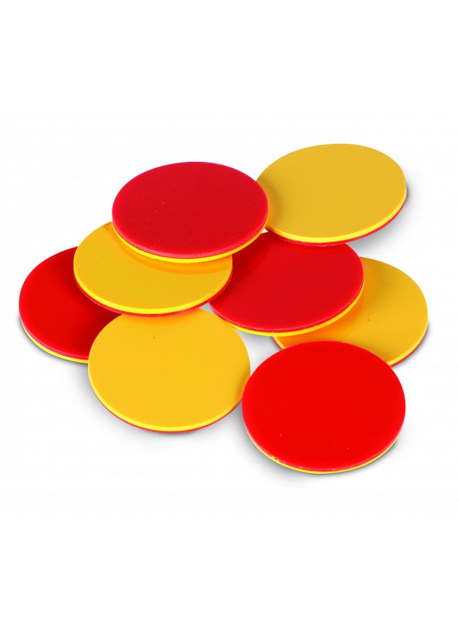 Learning Resources Two-Color Counters, Red/Yellow, Educational Counting, Sorting, and Patterning, Family Counters, Set of 200, Grades K+, Ages 5+