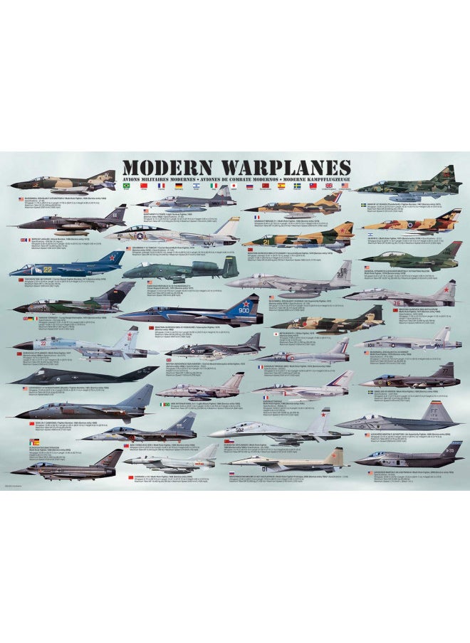 EuroGraphics Modern Warplanes Puzzle (1000-Piece)