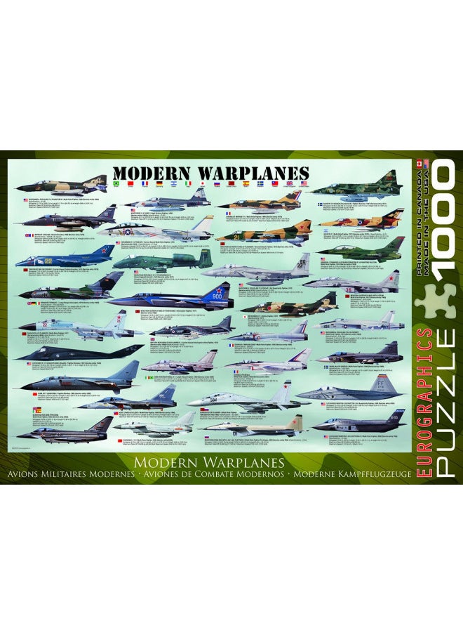 EuroGraphics Modern Warplanes Puzzle (1000-Piece)
