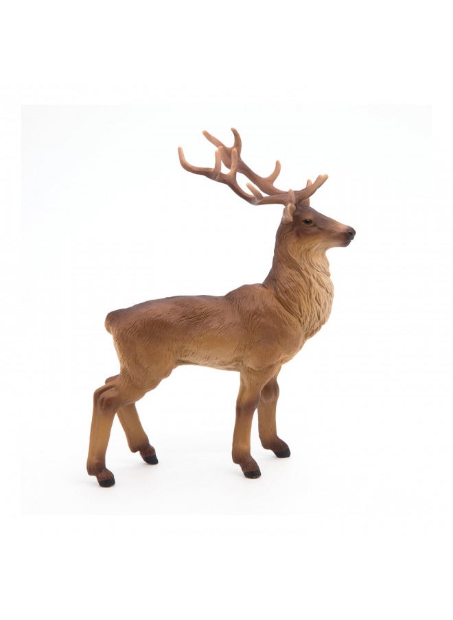 Papo -Hand-Painted - Figurine -Wild Animal Kingdom - Stag -53008 -Collectible - for Children - Suitable for Boys and Girls- from 3 Years Old