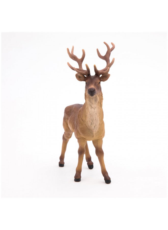 Papo -Hand-Painted - Figurine -Wild Animal Kingdom - Stag -53008 -Collectible - for Children - Suitable for Boys and Girls- from 3 Years Old