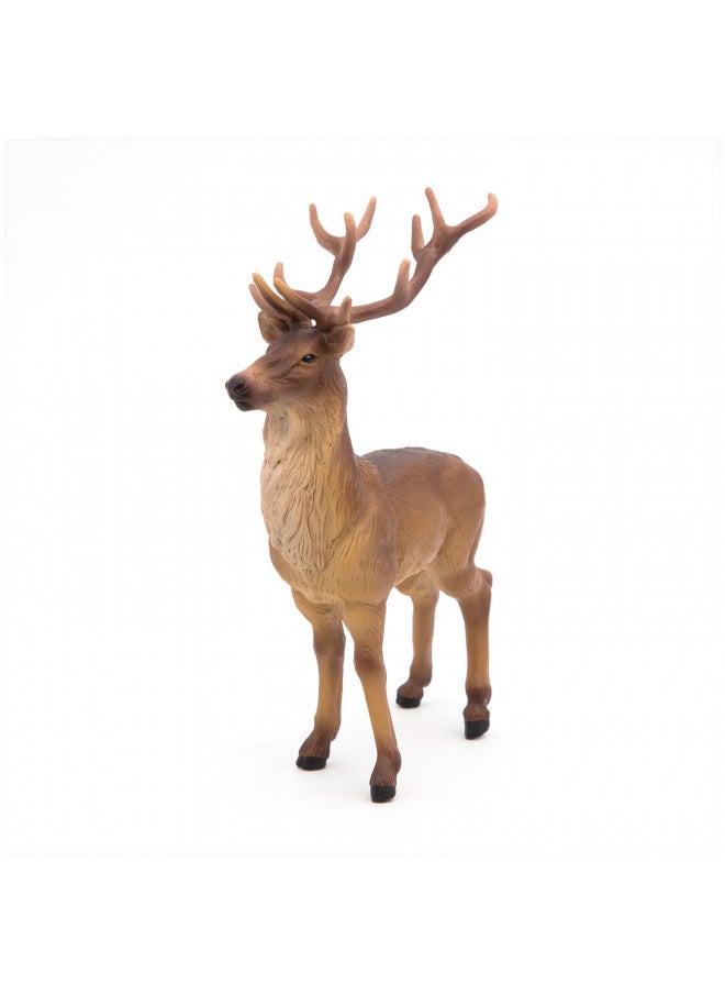 Papo -Hand-Painted - Figurine -Wild Animal Kingdom - Stag -53008 -Collectible - for Children - Suitable for Boys and Girls- from 3 Years Old