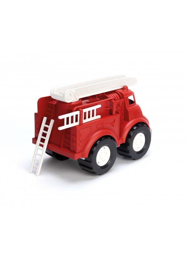 Green Toys Fire Truck - BPA , Phthalates Free Imaginative Play Toy for Improving Fine , Gross Motor Skills. for Kids