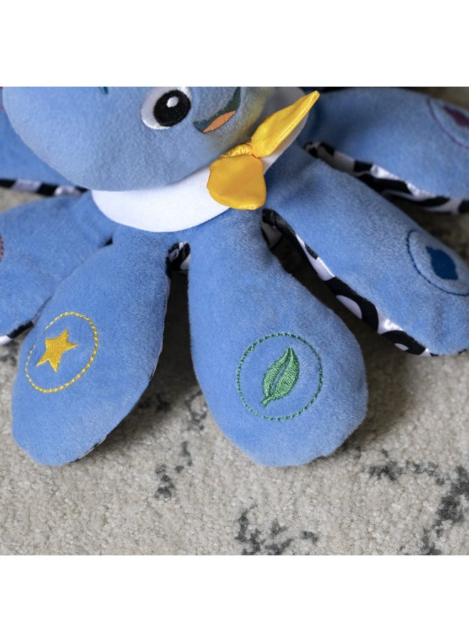 Baby Einstein Octoplush Musical Octopus Stuffed Animal Plush Toy, Age 3 Month+, Blue, 11