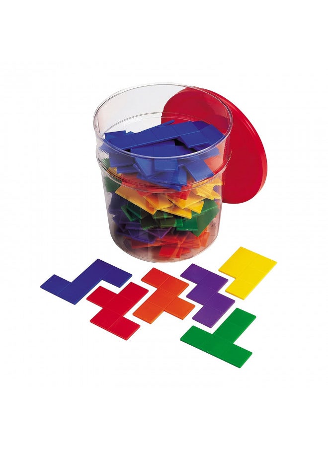 Learning Resources Rainbow Premier Pentominoes - 72 Pieces, Ages 6+ Early Geometry Skills & Concepts, Classroom and Homeschool Supplies