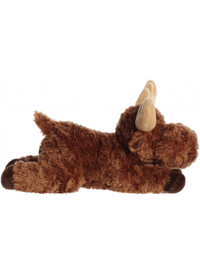 Aurora® Adorable Flopsie Moose Stuffed Animal - Playful Ease - Timeless Companions - Brown 12 Inches