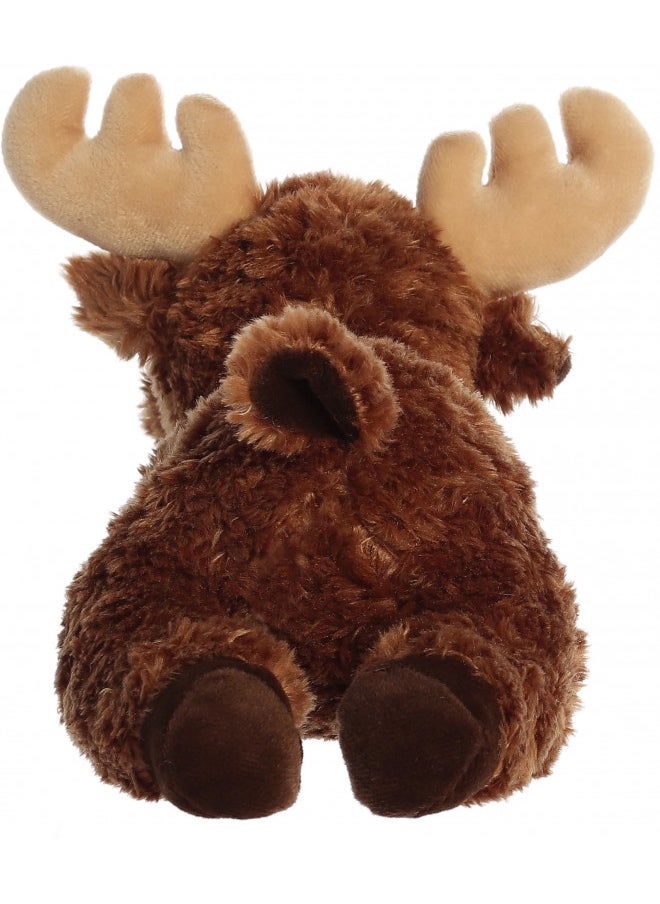 Aurora® Adorable Flopsie Moose Stuffed Animal - Playful Ease - Timeless Companions - Brown 12 Inches