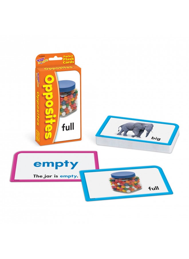 Opposites Opuestos Pocket Flash Cards