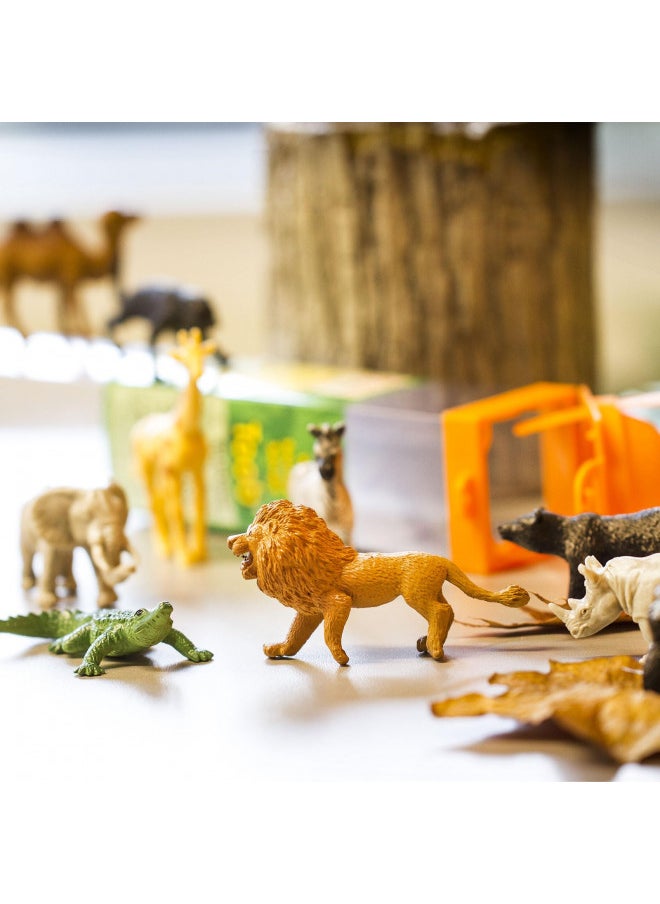 Safari Ltd Wild TOOB With 12 Great Jungle Friends, Including a Giraffe, Brown Bear, Tiger, Camel, Lion, Crocodile, Gorilla, Hippo, Rhino, Zebra, Panther and Elephant (Discontinued by manufacturer)