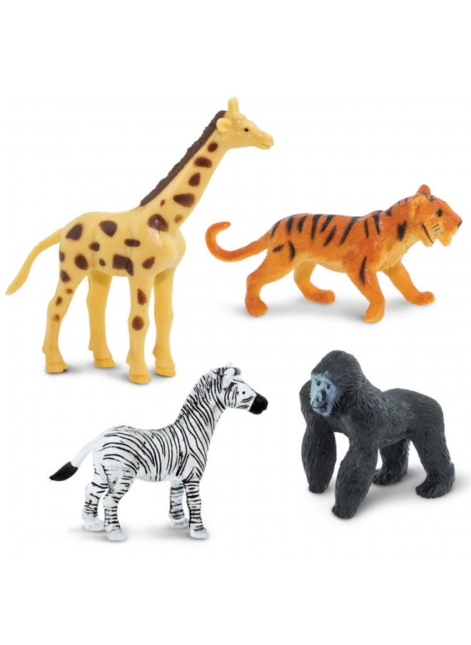 Safari Ltd Wild TOOB With 12 Great Jungle Friends, Including a Giraffe, Brown Bear, Tiger, Camel, Lion, Crocodile, Gorilla, Hippo, Rhino, Zebra, Panther and Elephant (Discontinued by manufacturer)