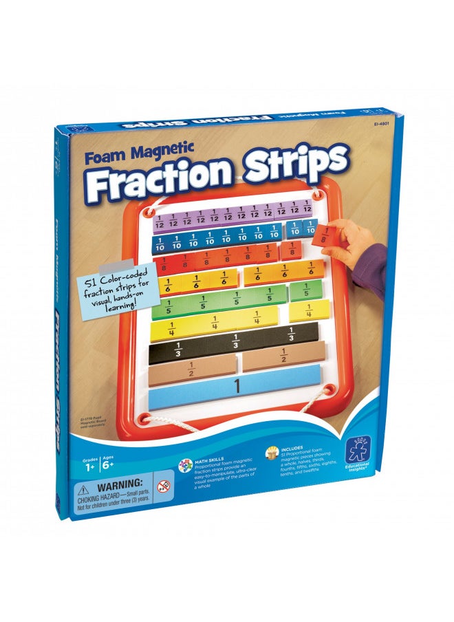 Educational Insights Foam Magnetic Fraction Strips