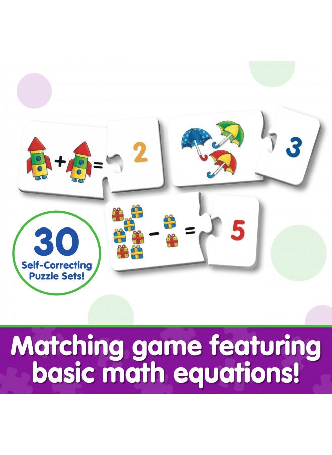 The Learning Journey Match It! Mathematics - STEM Addition and Subtraction Game - Helps to Teach Early Math Facts with 30 Matching Pairs Preschool Games & Gifts for Boys & Girls Ages 3 and Up, Multi