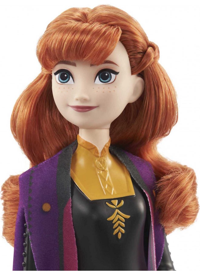 Mattel Disney Princess Dolls, Anna Posable Fashion Doll with Signature Clothing and Accessories, Mattel Disney's Frozen 2 Movie Toys