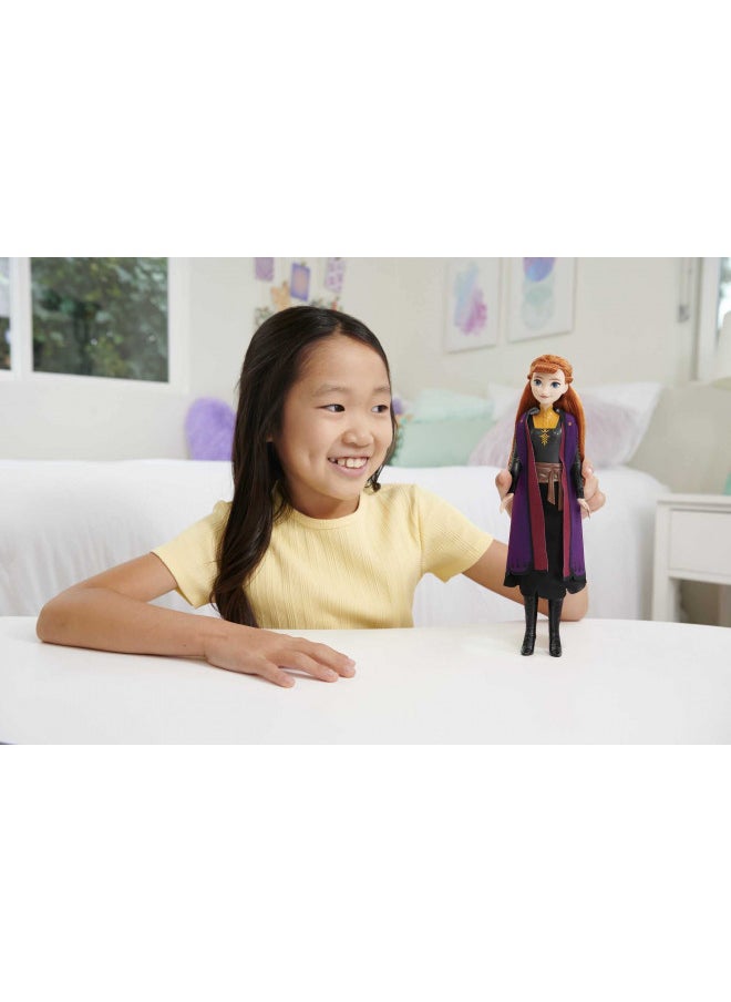 Mattel Disney Princess Dolls, Anna Posable Fashion Doll with Signature Clothing and Accessories, Mattel Disney's Frozen 2 Movie Toys