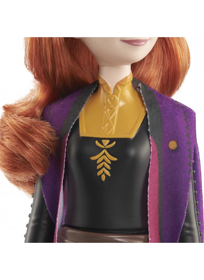 Mattel Disney Princess Dolls, Anna Posable Fashion Doll with Signature Clothing and Accessories, Mattel Disney's Frozen 2 Movie Toys