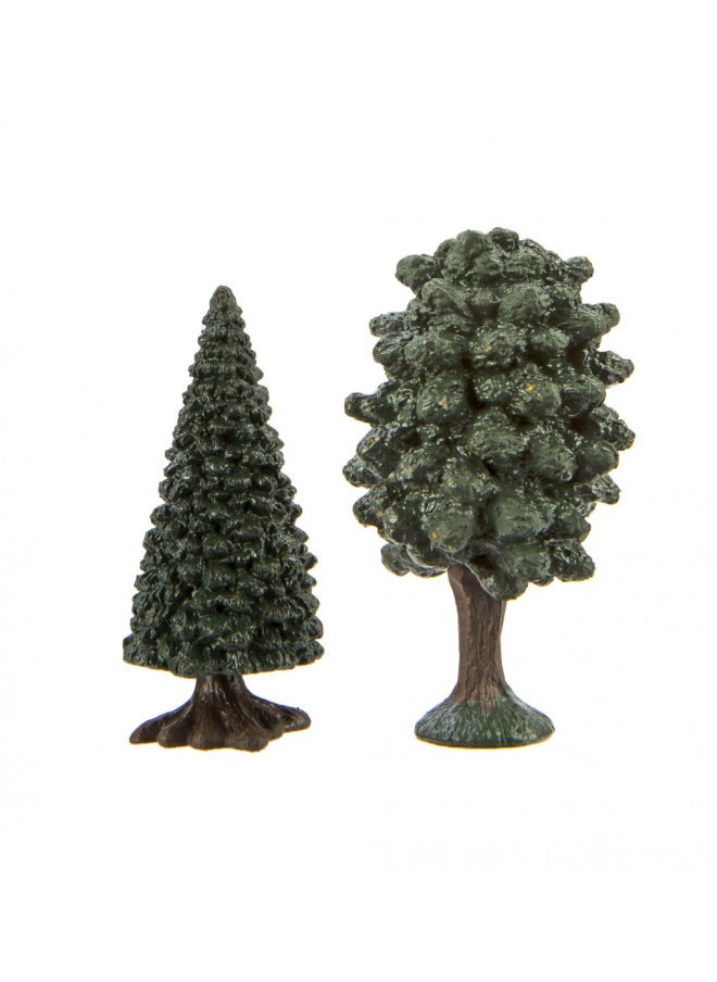 Safari Ltd. Trees TOOB - Figurines of Pine, Elm, Juniper, Monkey Puzzle, Topiary, Petticoat, Aspen, Two Maples - Educational Toy Figures For Boys, Girls & Kids Ages 3+