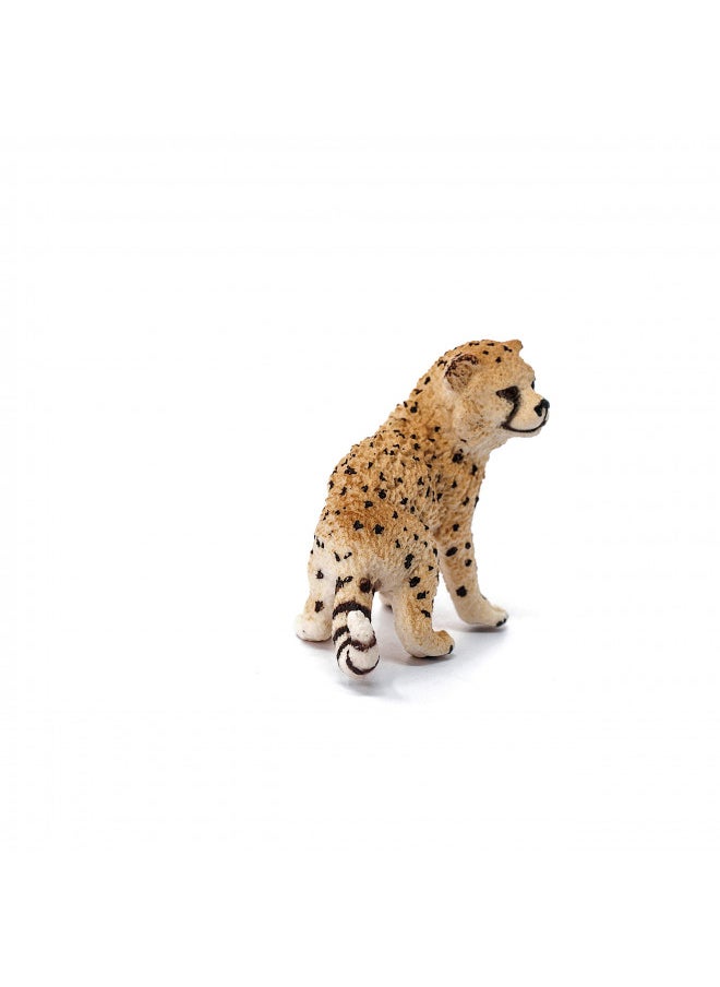 Schleich Wild Life, Animal Figurine, Animal Toys for Boys and Girls 3-8 years old, Cheetah Cub, Ages 3+