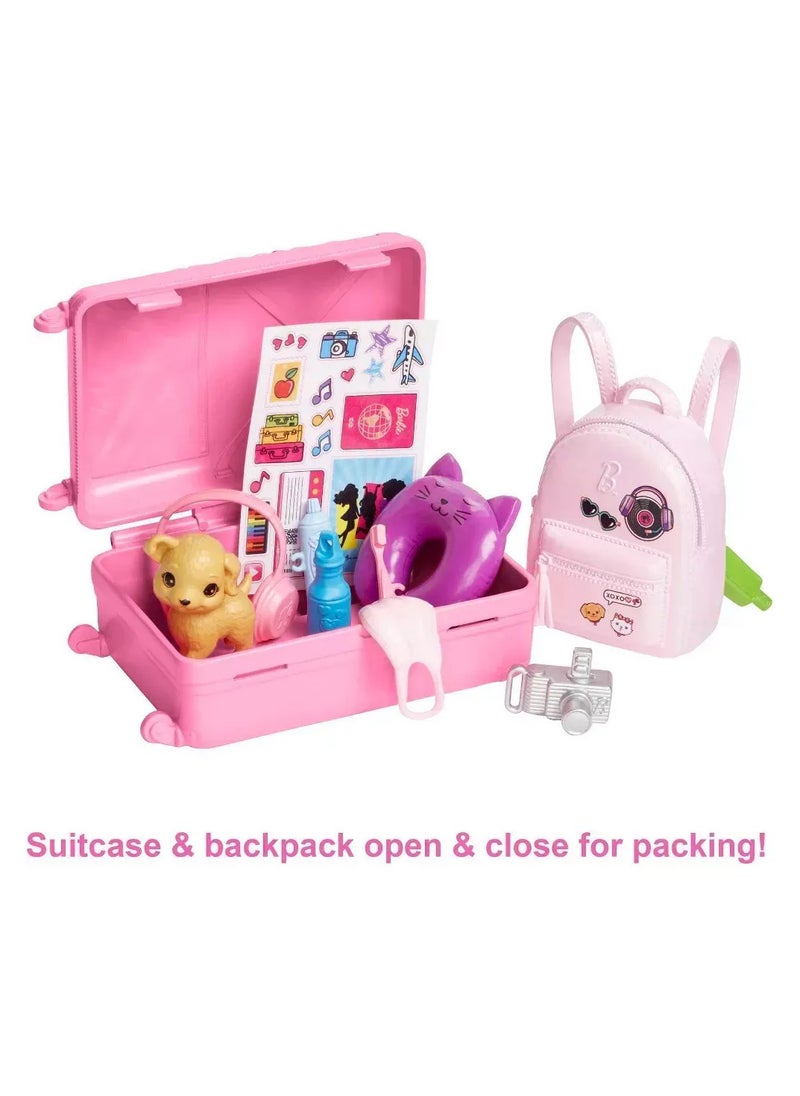 Barbie Travel Doll With Puppy - Refreshed