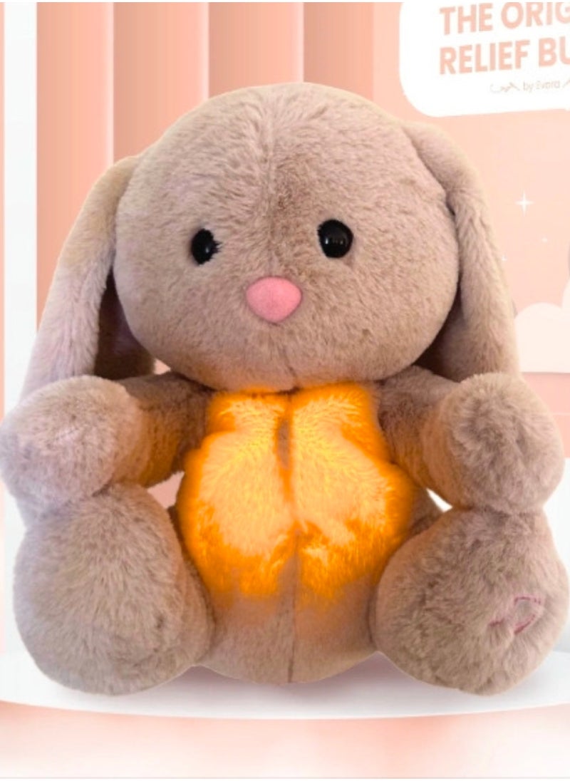 Breathing Baby Soothing Rabbit Plush Toy – 3-Speed Settings for Gentle Sleep Aid