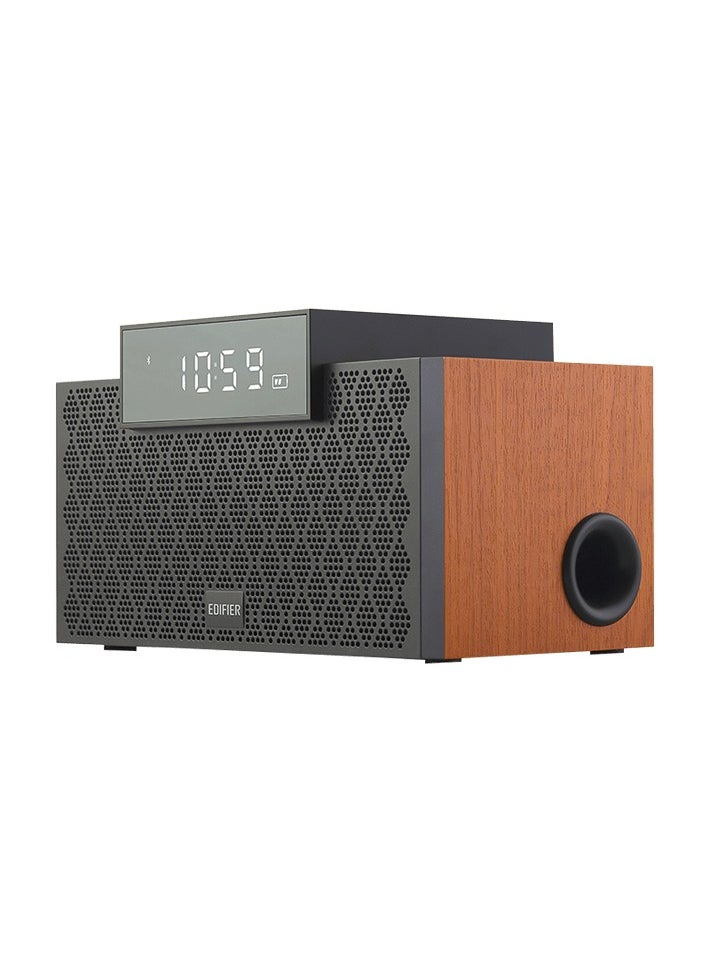 Edifier MP260 2.1 Bluetooth Speaker,BT5.0,Clock,Alarm,USB,MSD,Brown