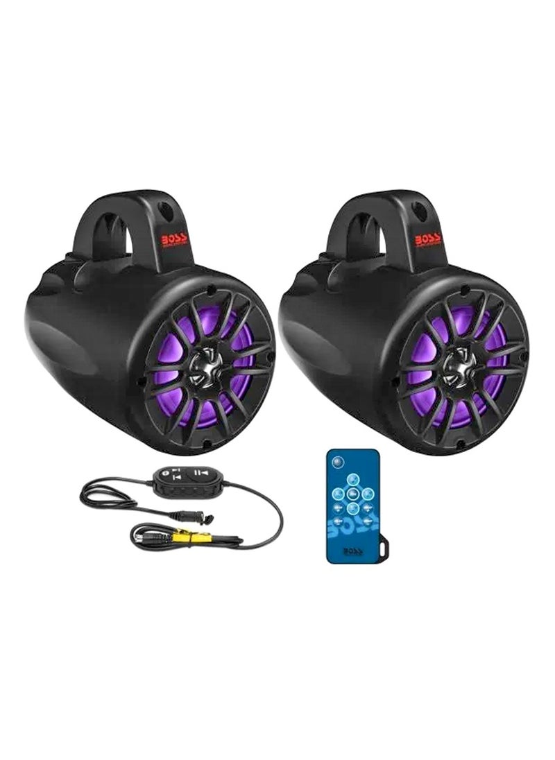 ATV UTV Marine Weatherproof Wake tower Speaker System Amplified 4 Inch 821534