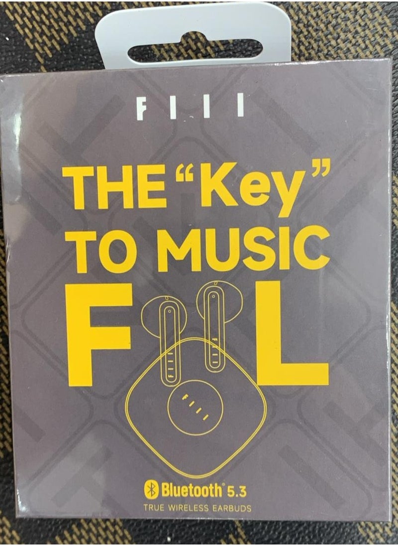 FIIL Key TWS Wireless Bluetooth 5.3 Earphone .purre cloction earbuds black.GLOBAL version 2024