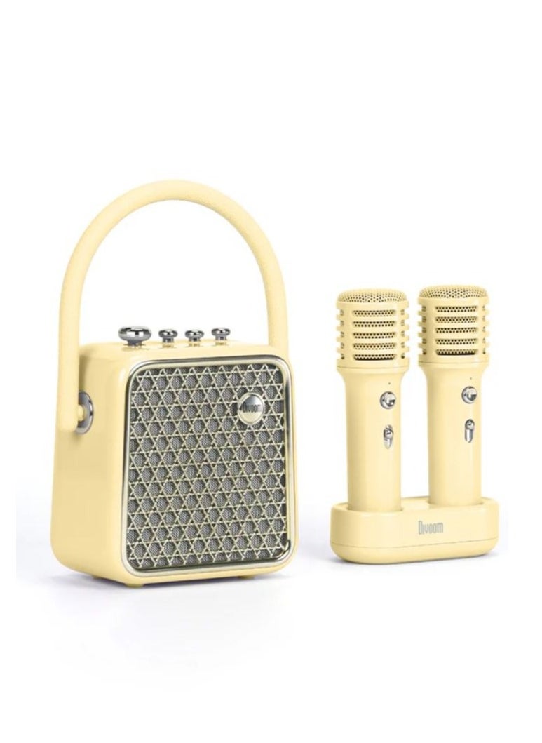 Portable speaker with two microphones and karaoke Divoom SongBird-SE