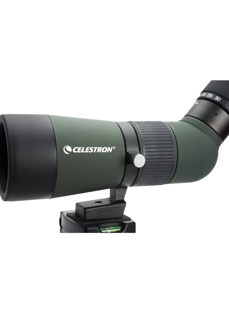 LandScout 10-30x50mm Angled Zoom Spotting Scope with Table-top Tripod