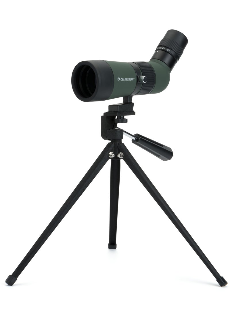 LandScout 10-30x50mm Angled Zoom Spotting Scope with Table-top Tripod